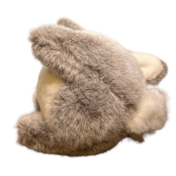 Vintage Eden Bunny Rabbit Hare‎ Plush Stuffed Animal 10" Brown White Pink Bow - Picture 6 of 9